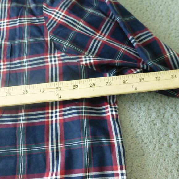 Brooks Brothers Shirt Mens 3XLT Polo Button Up Plaid Blue Sheep Logo Preppy - Picture 5 of 7